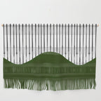 lines and wave (green) Wall Hanging Gallery Image 1