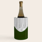 lines and wave (green) Wine Chiller Gallery Image 3