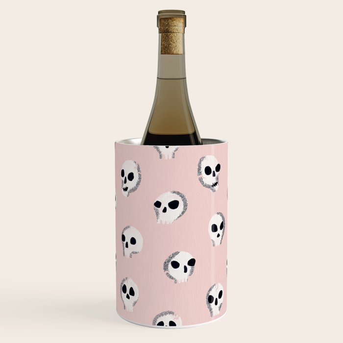 Spooky Skulls - Blush Wine Chiller Gallery Image 3