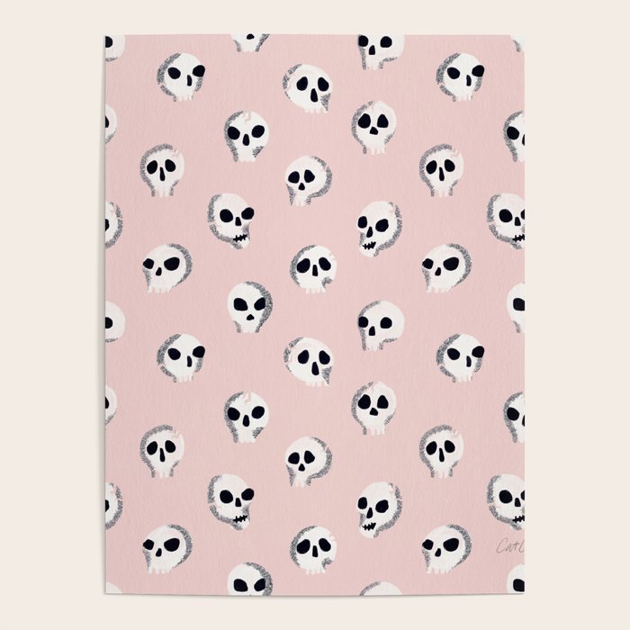 Spooky Skulls - Blush Poster Gallery Image 4