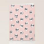 Spooky Skulls - Blush Stationery Card Gallery Image 2