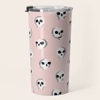 Spooky Skulls - Blush Travel Mug Gallery Image 3