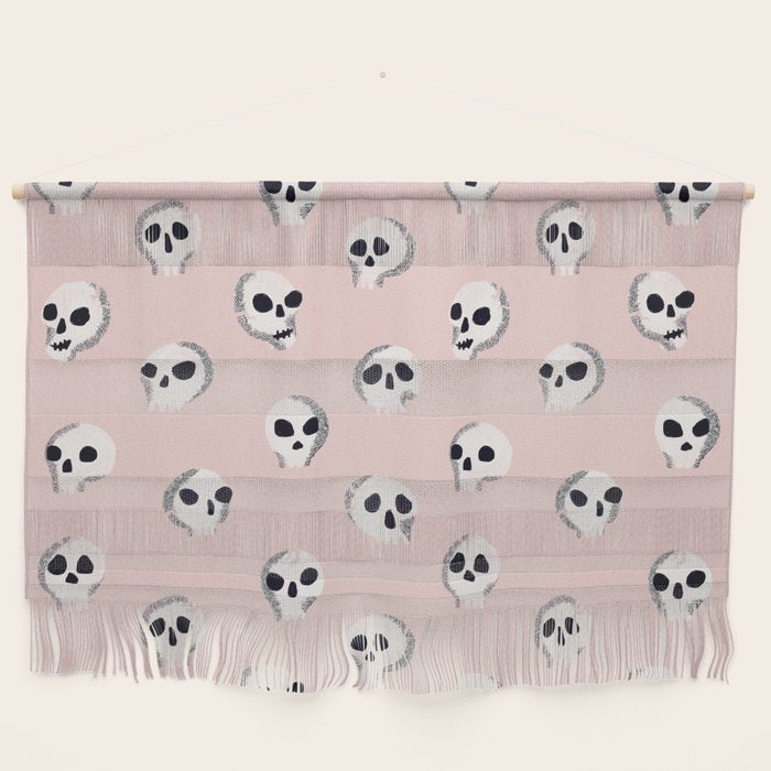 Spooky Skulls - Blush Wall Hanging Gallery Image 1