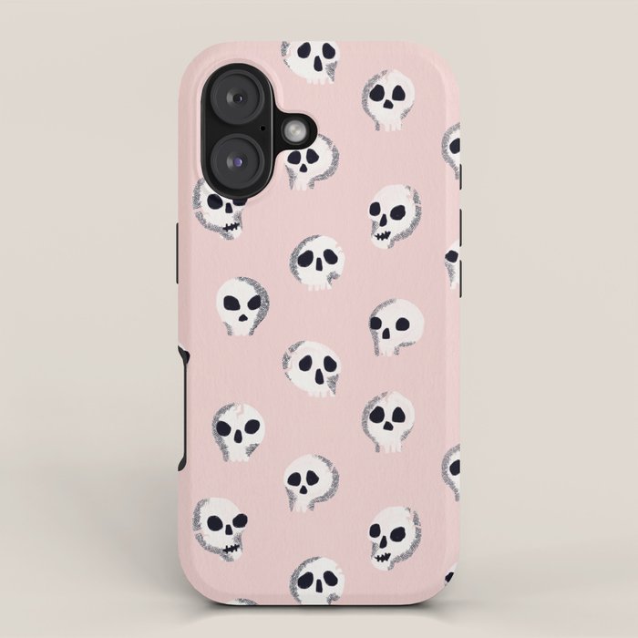 Spooky Skulls - Blush iPhone Case Gallery Image 1