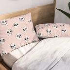 Spooky Skulls - Blush Pillow Sham Gallery Image 2