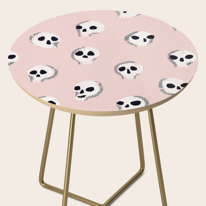 Spooky Skulls - Blush Side Table Gallery Image 2