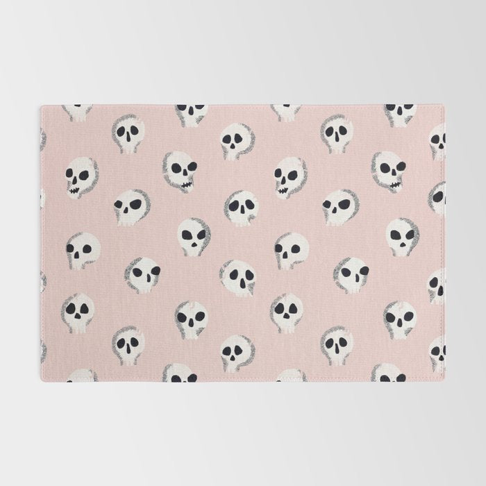 Spooky Skulls - Blush Rug Gallery Image 2