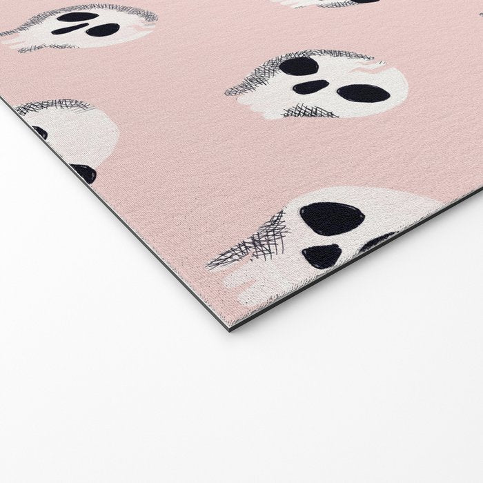 Spooky Skulls - Blush Welcome Mat Gallery Image 2