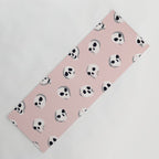 Spooky Skulls - Blush Yoga Mat Gallery Image 1