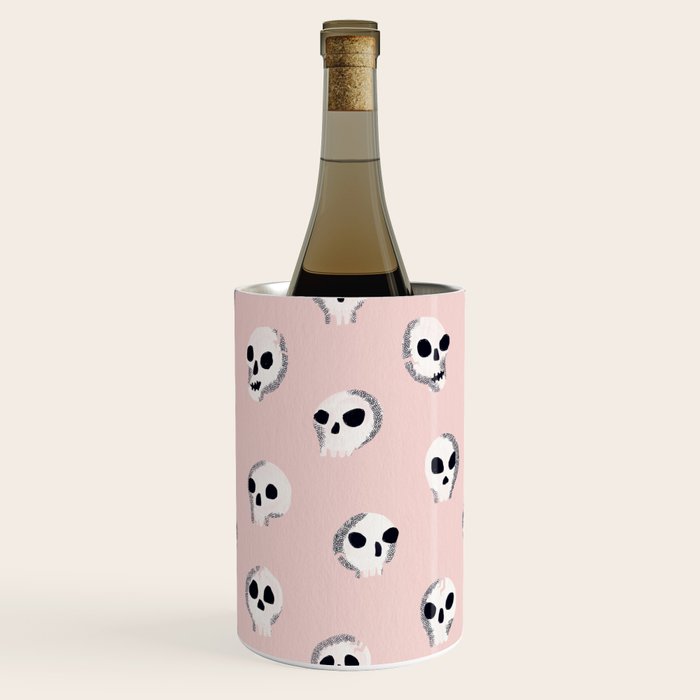 Spooky Skulls - Blush Wine Chiller Gallery Image 2