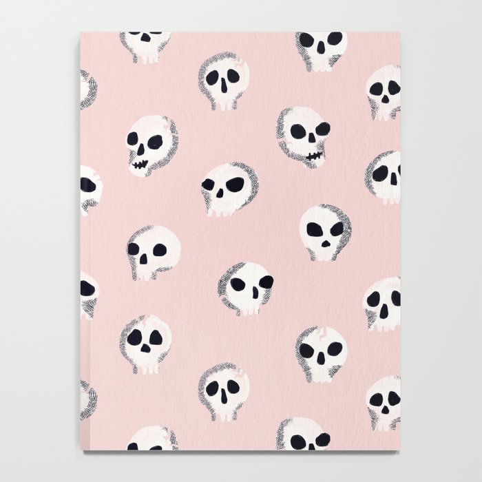 Spooky Skulls - Blush Notebook Gallery Image 4