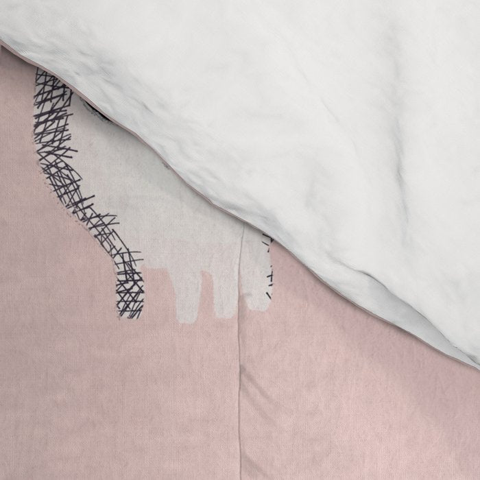 Spooky Skulls - Blush Comforter Gallery Image 4
