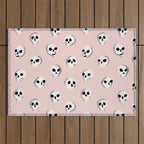 Spooky Skulls - Blush Outdoor Rug Gallery Image 1