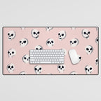 Spooky Skulls - Blush Desk Mat Gallery Image 1