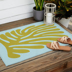 Earls Green & Onahau: Matisse Paper Cutouts 11 Outdoor Rug Gallery Image 2