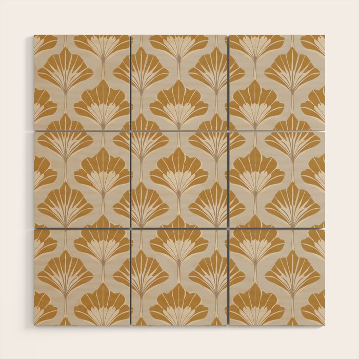 Golden Age Leaves Wood Wall Art Gallery Image 1