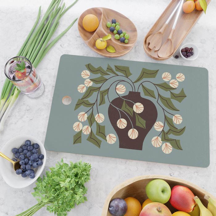 Unruly Bouquet Drawing Cutting Board Gallery Image 2