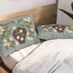 Unruly Bouquet Drawing Pillow Sham Gallery Image 2