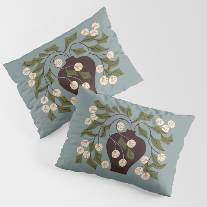 Unruly Bouquet Drawing Pillow Sham Gallery Image 3