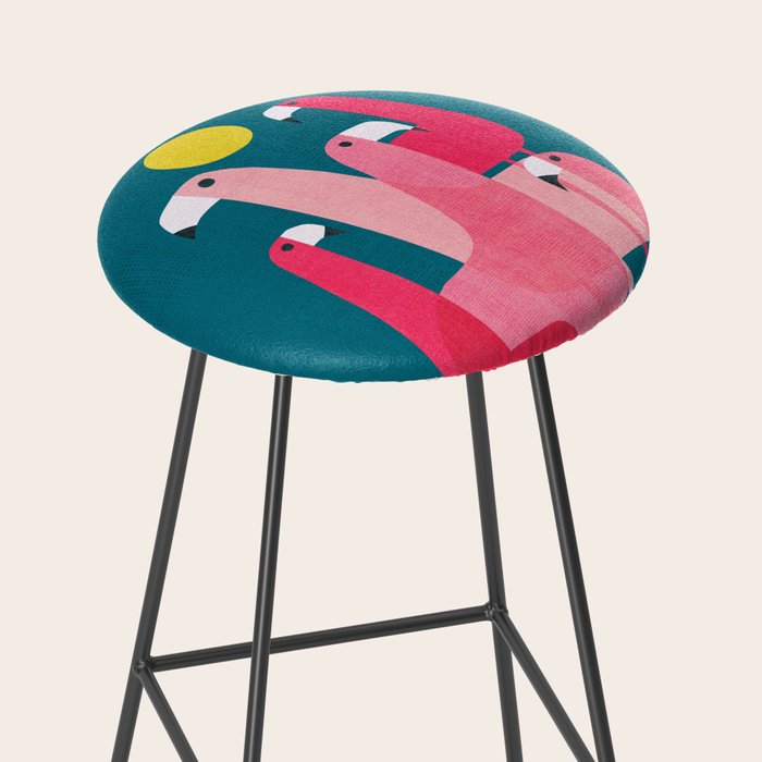 Pink flamingoes Stool Gallery Image 2
