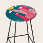 Pink flamingoes Stool Gallery Image 2