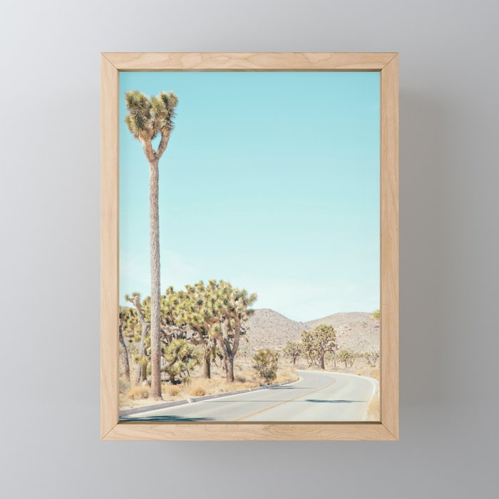 Desert Road, Joshua Tree Landscape Photography Mini Art Print Gallery Image 1
