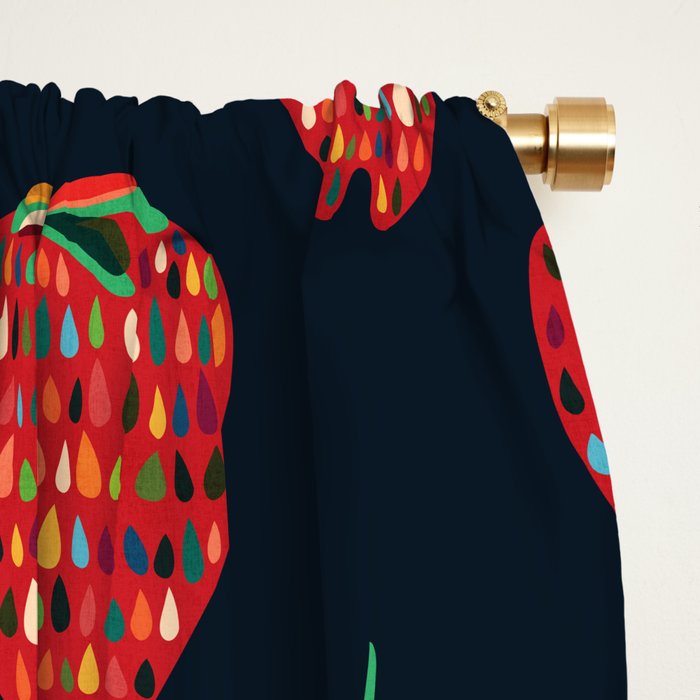 Strawberry Window Curtain Gallery Image 2