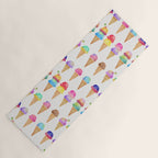 Summer Ice Cream Cones Yoga Mat Gallery Image 1