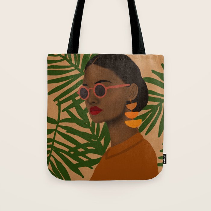girl in shades Tote Bag Gallery Image 1