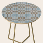 Overshot Floral Blue Side Table Gallery Image 2