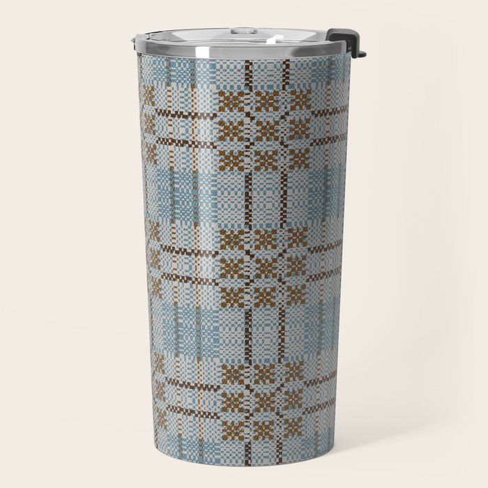Overshot Floral Blue Travel Mug Gallery Image 2