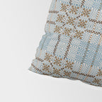 Overshot Floral Blue Pillow Sham Gallery Image 4