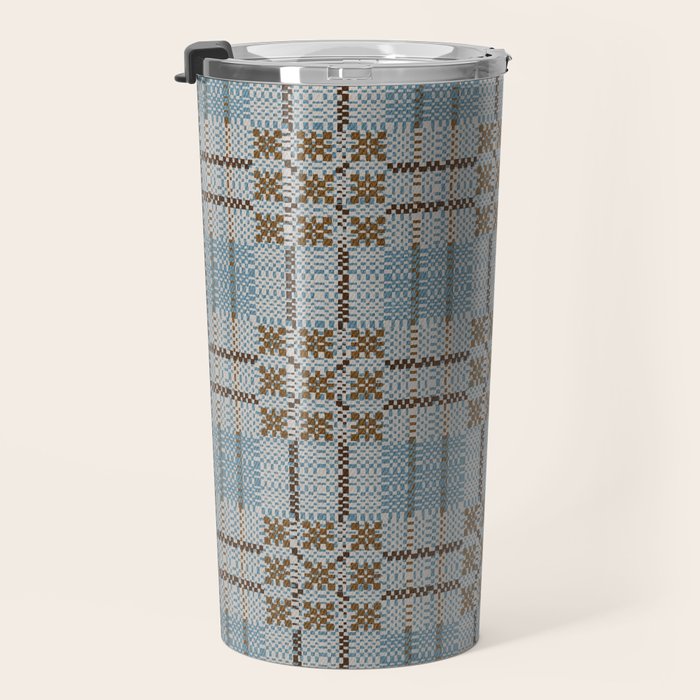 Overshot Floral Blue Travel Mug Gallery Image 3