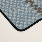 Overshot Floral Blue Desk Mat Gallery Image 4