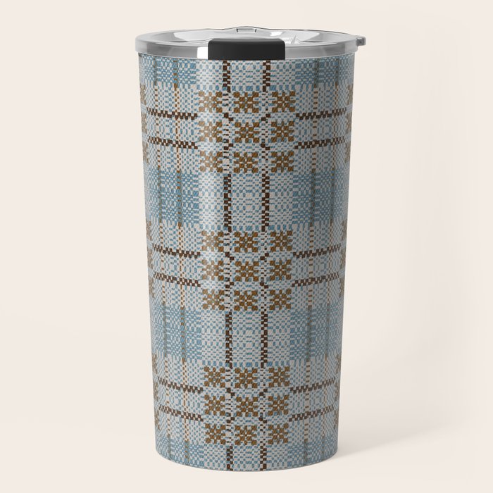 Overshot Floral Blue Travel Mug Gallery Image 1