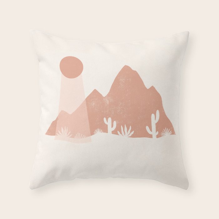 sonoran shapes Throw Pillow Gallery Image 6