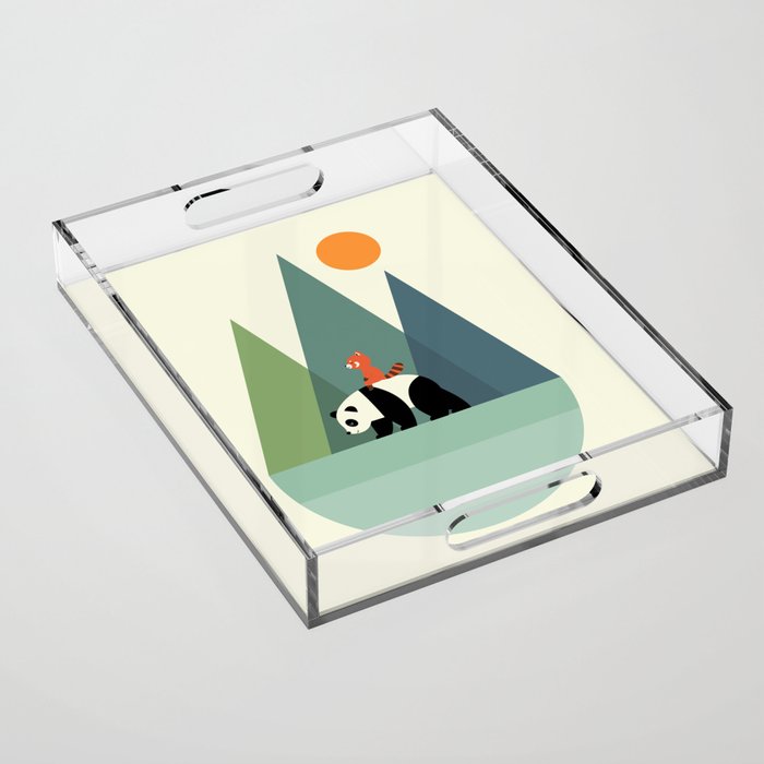 Panda Journey Acrylic Tray Gallery Image 1