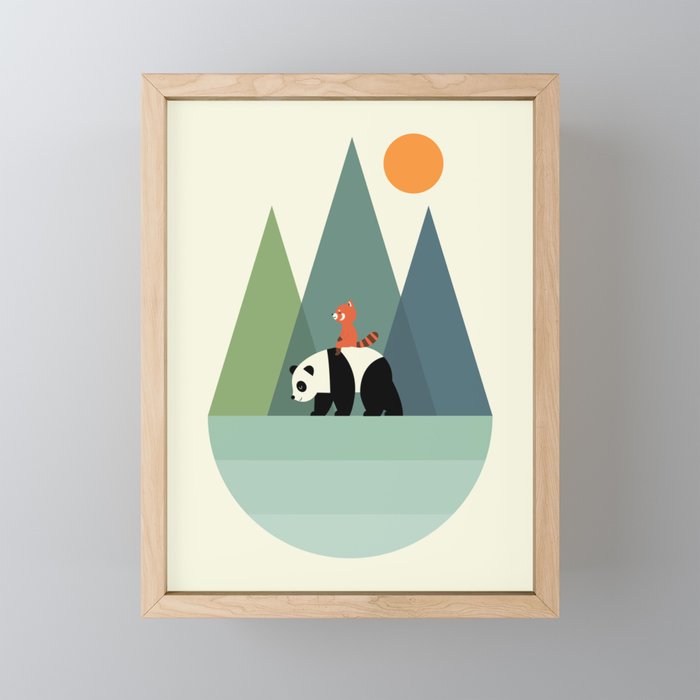 Panda Journey Mini Art Print Gallery Image 1