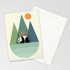 Panda Journey Stationery Card Gallery Image 2