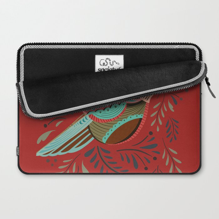 Peace Bird - Red Laptop Sleeve Gallery Image 2