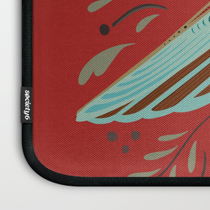 Peace Bird - Red Laptop Sleeve Gallery Image 3
