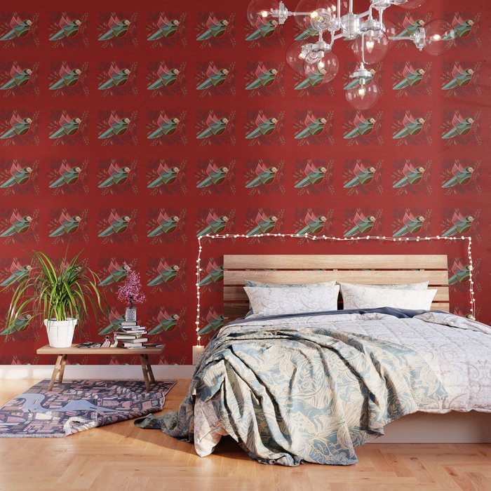 Peace Bird - Red Wallpaper Gallery Image 3
