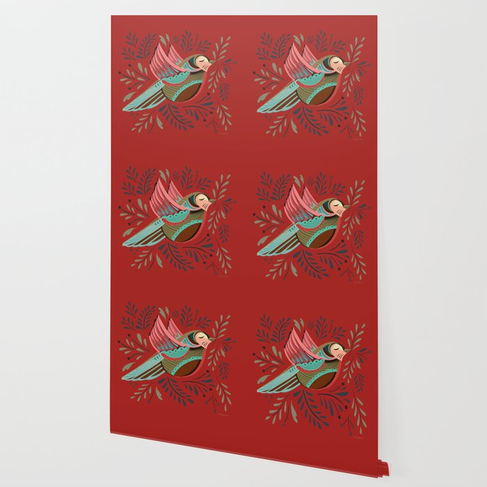 Peace Bird - Red Wallpaper Gallery Image 2