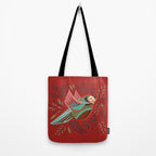 Peace Bird - Red Tote Bag Gallery Image 2