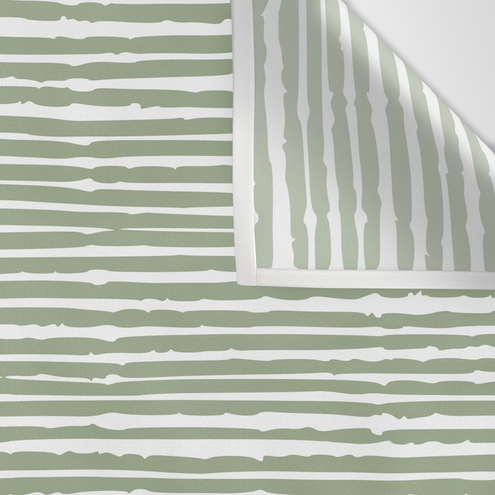 Abstract Stripes, Sage Green, Boho Wall Art Wall Tapestry Gallery Image 3