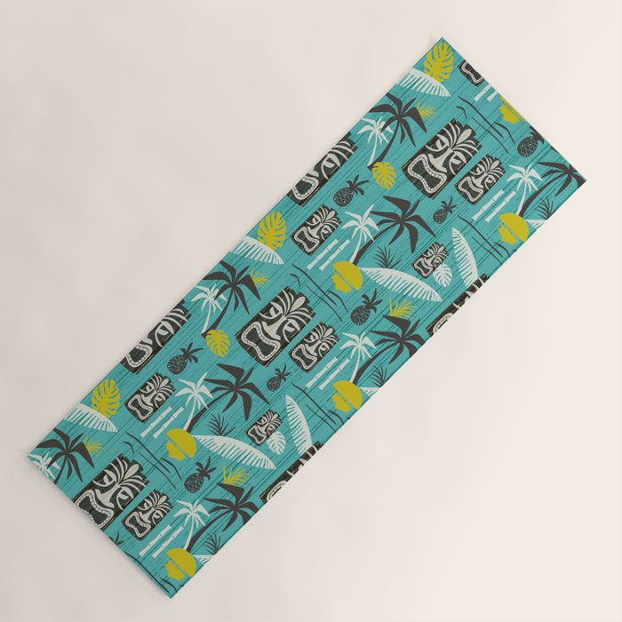Island Tiki Aqua Yoga Mat Gallery Image 1