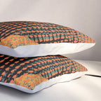 Spun Colors II Turquoise Orange Teal Pillow Sham Gallery Image 3