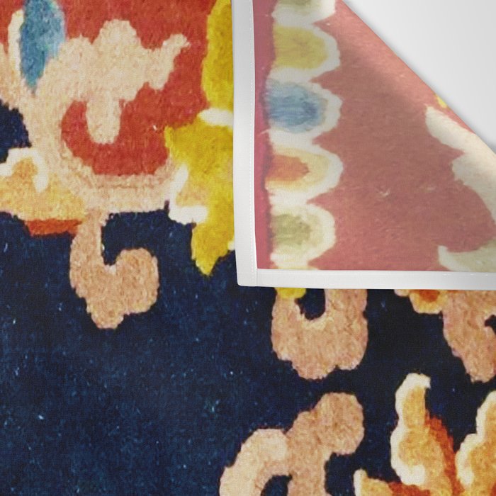 Antique Tibetan Saddle Rug Print Wall Tapestry Gallery Image 3