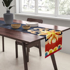 Antique Tibetan Saddle Rug Print Table Runner Gallery Image 2
