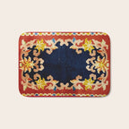 Antique Tibetan Saddle Rug Print Bath Mat Gallery Image 1
